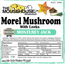 Load image into Gallery viewer, Morel Mushroom with Leeks Monterey Jack