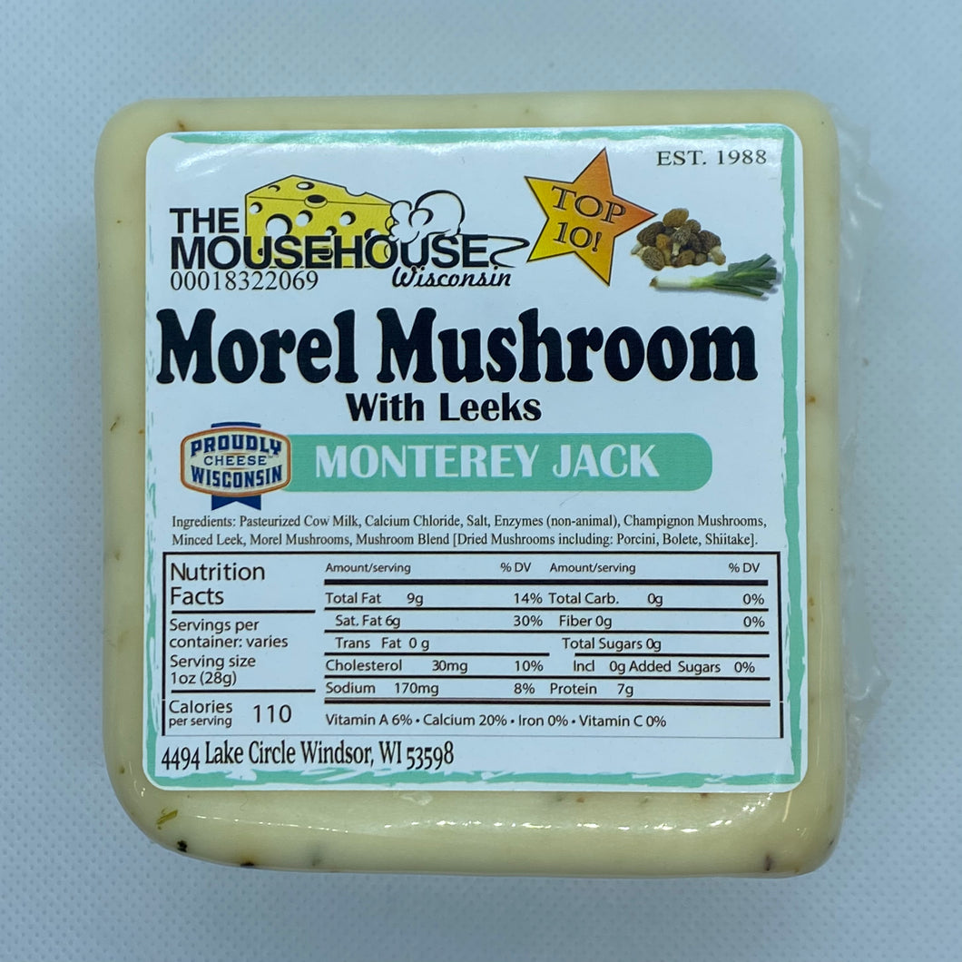 Morel Mushroom with Leeks Monterey Jack