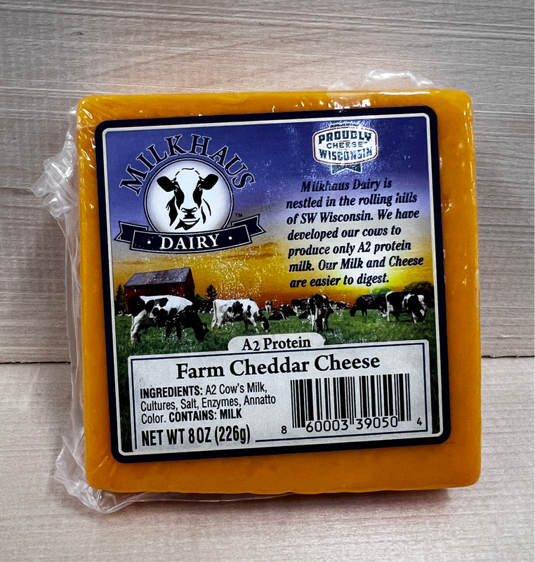 A2 Farmhouse Cheddar - Front of Block