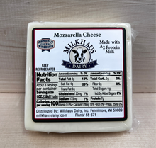 Load image into Gallery viewer, A2 Mozzarella Cheese - Back of Block
