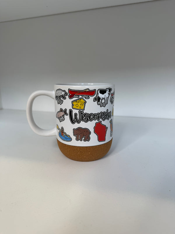 Wisconsin Themed Cork Mug