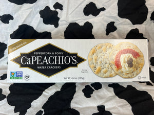 Capeachio's Peppercorn & Poppy Crackers