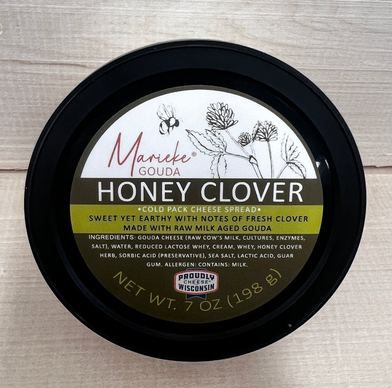 Marieke Gouda Honey Clover Spread - Top of Container