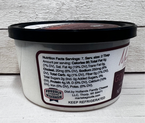 Marieke Gouda Spread - Nutrition Facts on Container