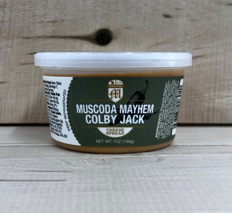 Meister Muscoda Mayhem Colby Jack 7oz Cheese Spread