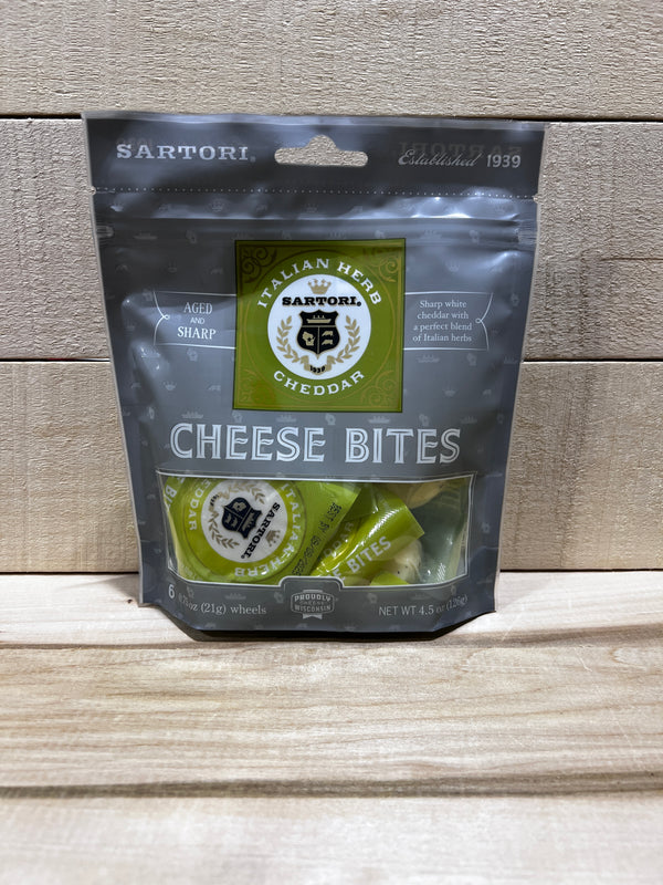 Sartori Italian Herb Cheese Bites 4.5oz Bag