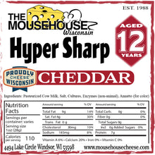 Load image into Gallery viewer, 12 Years Aged Hyper Sharp Cheddar Label