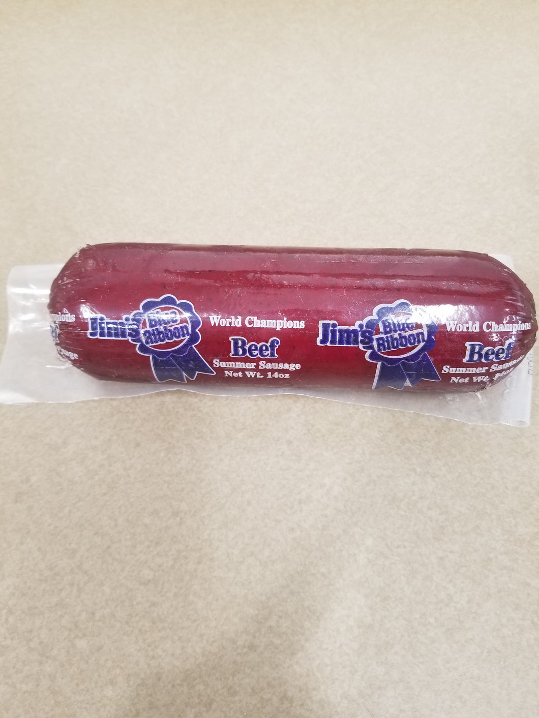 Jims Blue Ribbon Summer Sausage, 14 oz