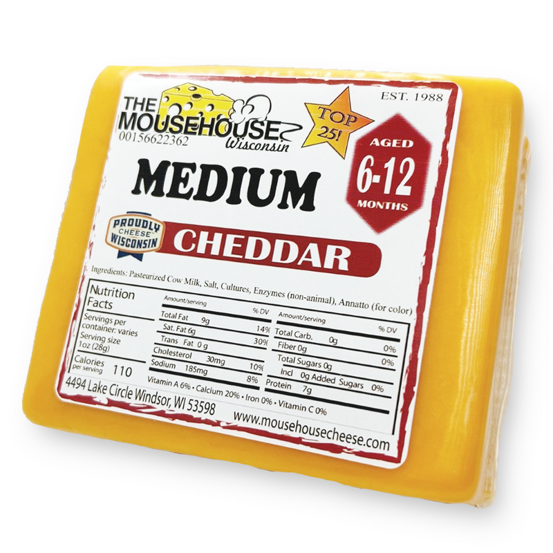 6-12 Months Aged Medium Cheddar