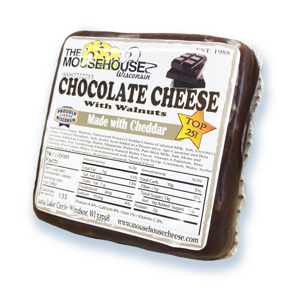 Chocolate Cheese with Walnuts – Mousehouse Cheesehaus