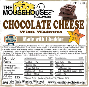 Chocolate Cheese With Walnuts Label
