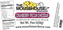 Load image into Gallery viewer, Cranberry &amp; Pecan Cheddar Spread, 15 oz