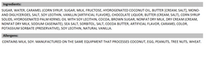 Dark Chocolate Caramel Sea Salt Fudge Ingredients