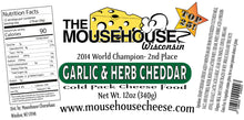 Load image into Gallery viewer, Garlic &amp; Herb Cheddar 12oz Spread Label