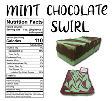Load image into Gallery viewer, Mint Chocolate Swirl Fudge (1/2 Pound)