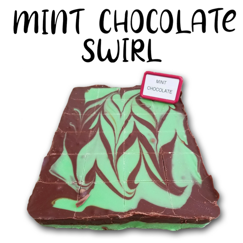 Mint Chocolate Swirl Fudge