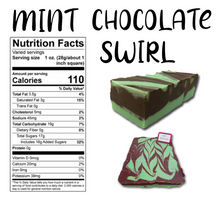 Load image into Gallery viewer, Mint Chocolate Swirl Fudge Facts
