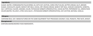 Mint Chocolate Swirl Fudge Ingredients