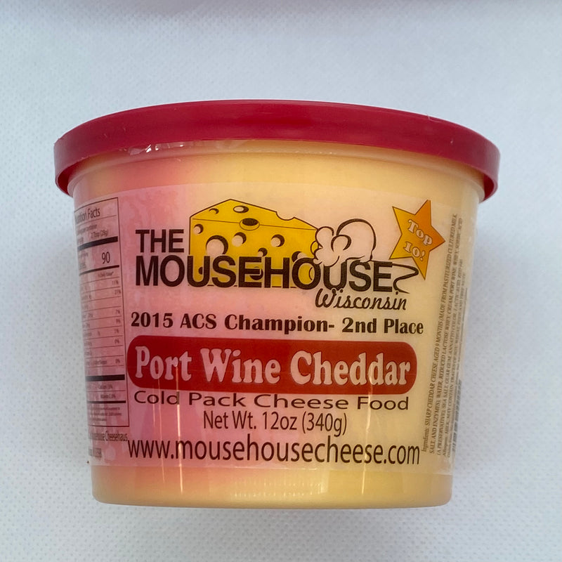 Port Wine Cheddar 12oz Cheese Spread