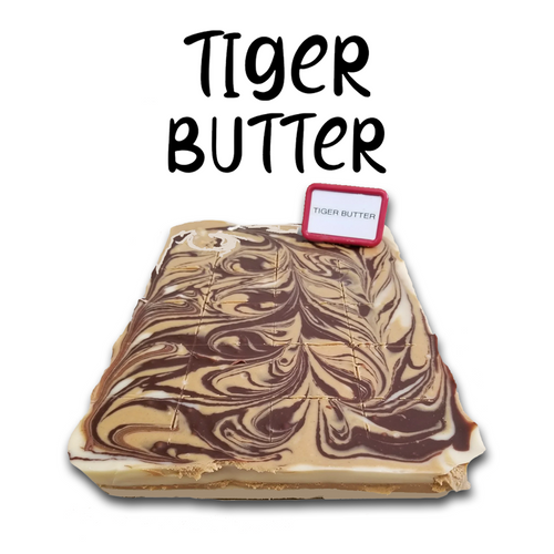 Tiger Butter Fudge, 8oz (1/2 pound)