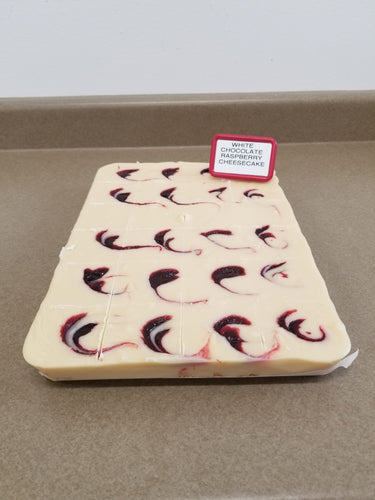 White Chocolate Raspberry Cheesecake Fudge