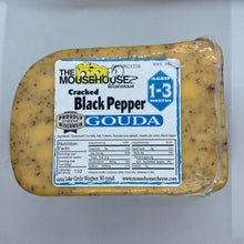 Load image into Gallery viewer, Cracked Black Pepper Gouda, Approx wt. 12oz