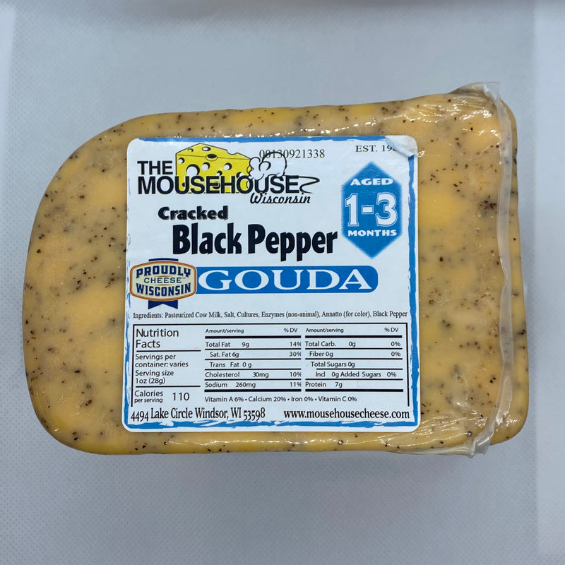 Cracked Black Pepper Gouda, Approx wt. 12oz