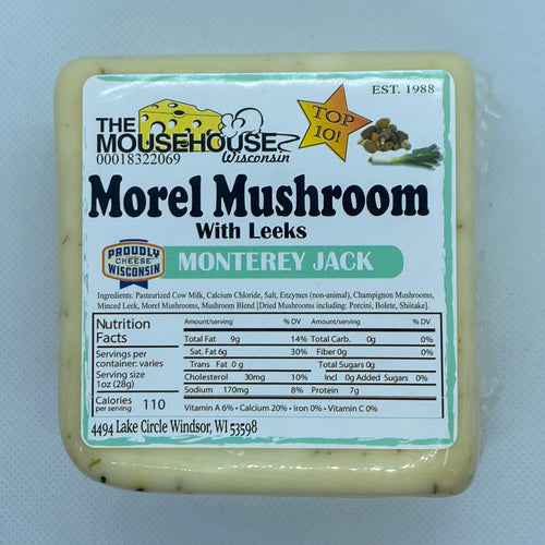 Morel Mushroom with Leeks Monterey Jack