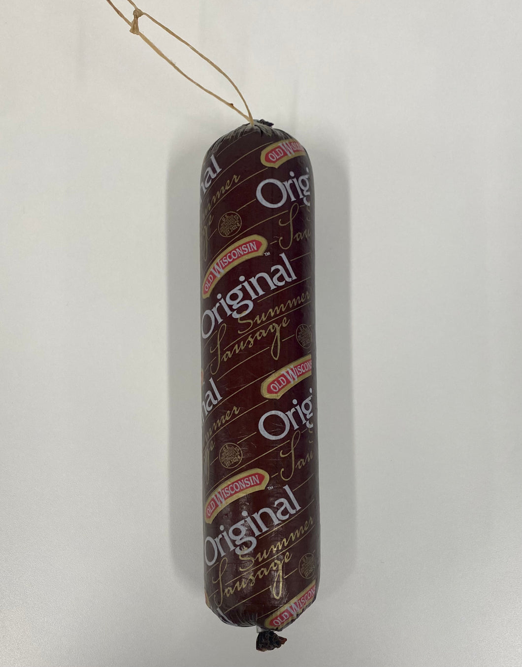 1.5 lb Summer Sausage, Hand Tied Old Wisc., Plain