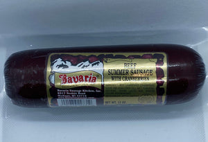 Bavaria Beef Summer Sausage with Cranberries, 12oz